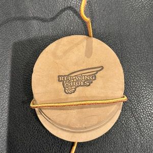 Brand new red wing shoes leather Coasters